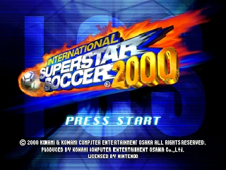 International Superstar Soccer 2000 / n64 Title Image