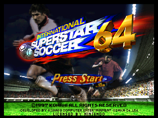 International Superstar Soccer 64 / n64 Title Image