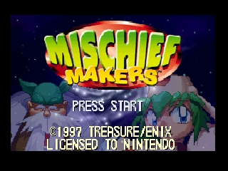 Mischief Makers / n64 Title Image
