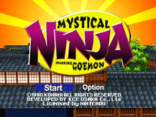 Mystical Ninja Starring Goemon / n64 Title Image