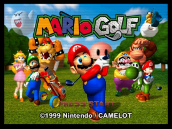 Mario Golf / n64 Title Image
