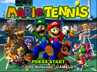 Mario Tennis / n64 Title Image