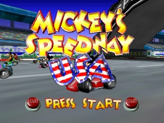 Mickeys Speedway USA / n64 Title Image