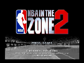 NBA in the Zone 2 / n64 Title Image