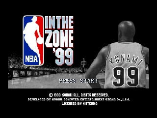 NBA in the Zone 99 / n64 Title Image