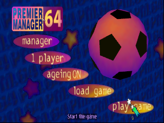 Premier Manager 64 / n64 Title Image