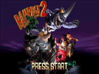Rampage 2 - Universal Tour / n64 Title Image