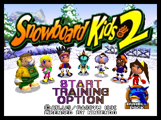 Snowboard Kids 2 / n64 Title Image