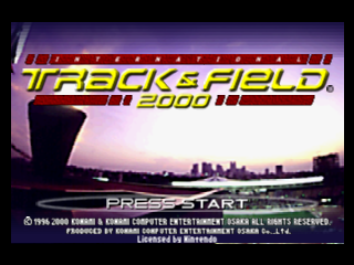 International Track & Field 2000 / n64 Title Image