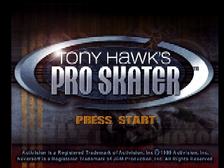 Tony Hawks Pro Skater / n64 Title Image