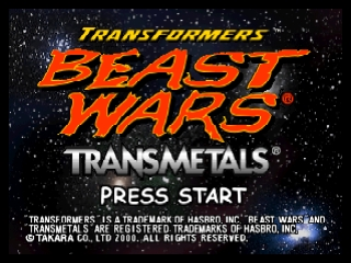 Transformers - Beast Wars Transmetals / n64 Title Image