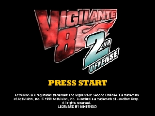 Vigilante 8 - 2nd Offense / n64 Title Image