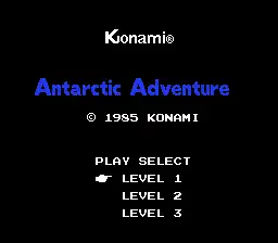 Antarctic Adventure / nes Title Image
