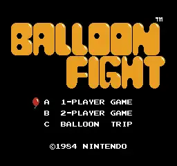 Balloon Fight / nes Title Image