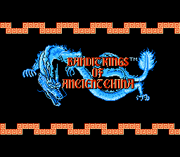 Bandit Kings of Ancient China / nes Title Image