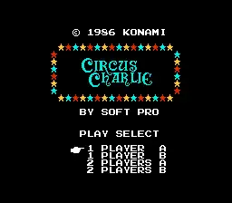 Circus Charlie / nes Title Image