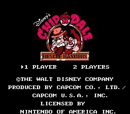 Chipn Dale Rescue Rangers / nes Title Image