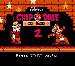 Chipn Dale Rescue Rangers 2 / nes Title Image