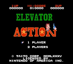 Elevator Action / nes Title Image