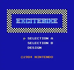 Excite Bike / nes Title Image