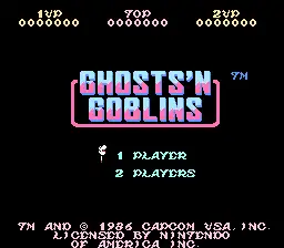 Ghosts'n Goblins / nes Title Image
