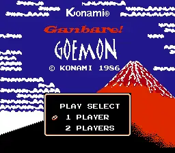 Ganbare Goemon / nes Title Image