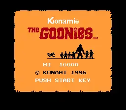Goonies / nes Title Image
