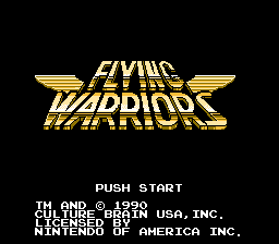 Hiryuu no Ken 2 - Dragon no Tsubasa / nes Title Image