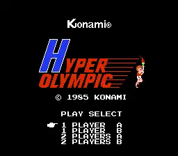 Hyper Olympic / nes Title Image