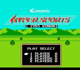 Hyper Sports / nes Title Image