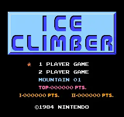 Ice Climber / nes Title Image