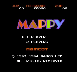 Mappy / nes Title Image