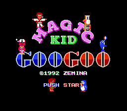 Magic Kid Googoo / nes Title Image