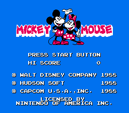 Mickey Mousecapade / nes