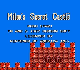 Milon's Secret Castle / nes Title Image