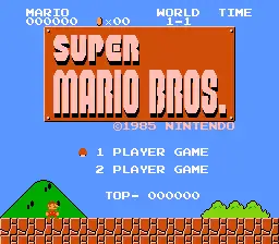 Super Mario Bros / nes Title Image