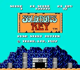 Solomon's Key / nes Title Image