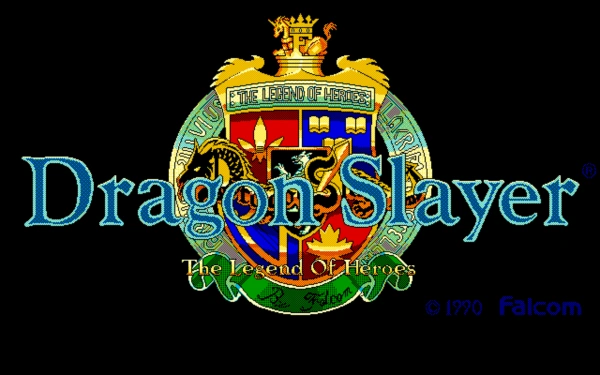 Dragon Slayer- The Legend Of Heroes / pc98 Title Image