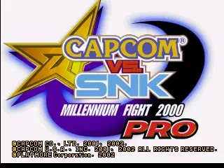 Capcom VS SNK Millennium Fight 2000 Pro / ps Title Image