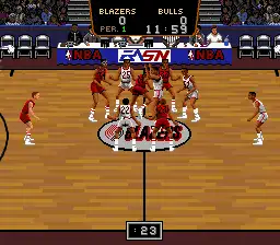 Bulls vs. Blazers and the NBA Playoffs / snes