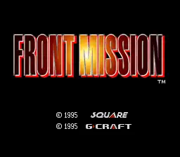 Front Mission / snes