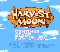 Harvest Moon / snes