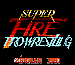 Super Fire Pro Wrestling / snes Title Image
