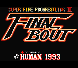 Super Fire Pro Wrestling 3 Final Bout / snes Title Image
